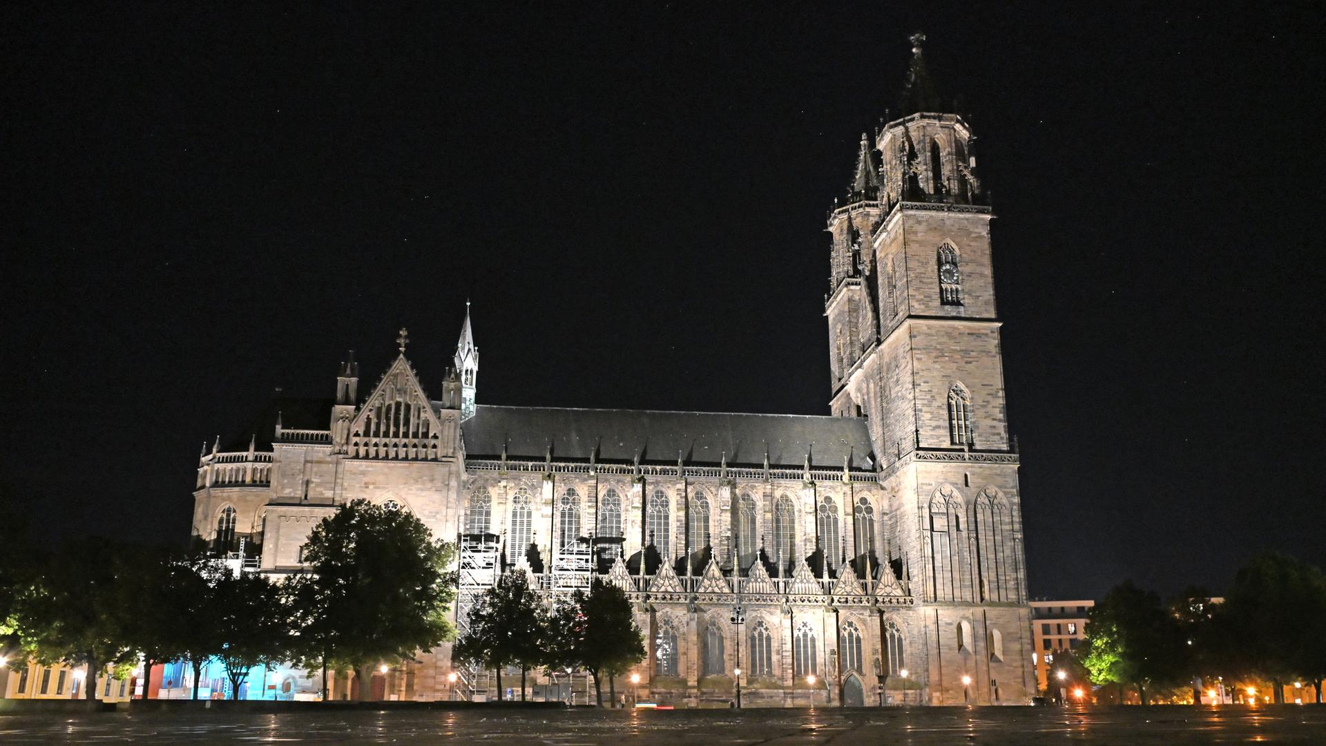 Sachsen-Anhalt, Magdeburg: Blick auf den Magdeburger Dom. Am Sonntag wurde in Sachsen-Anhalt ein neuer Landtag gewählt.
