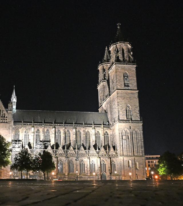 Sachsen-Anhalt, Magdeburg: Blick auf den Magdeburger Dom. Am Sonntag wurde in Sachsen-Anhalt ein neuer Landtag gewählt.