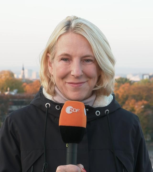 ZDF-Korrespondentin Katrin Eigendorf in Charkiw / Ukraine