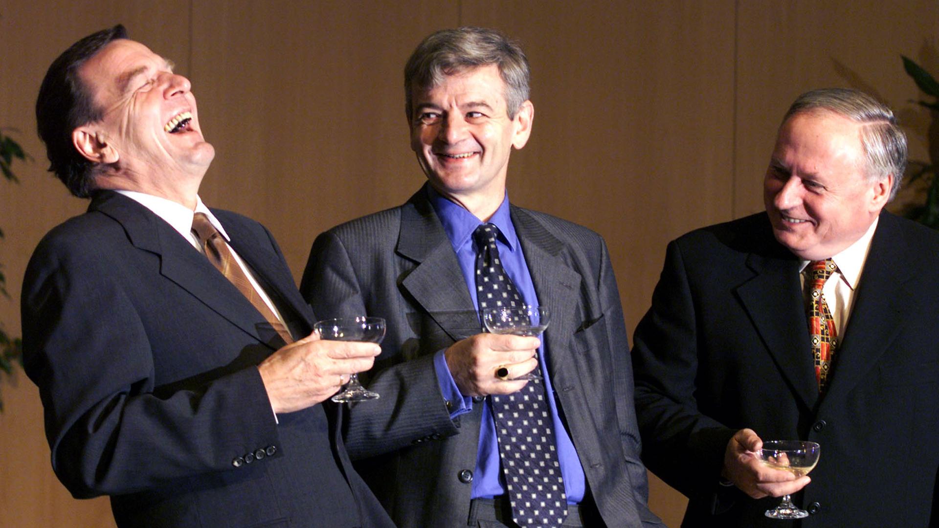 Gerhard Schröder, Joschka Fischer, Oskar Lafontaine