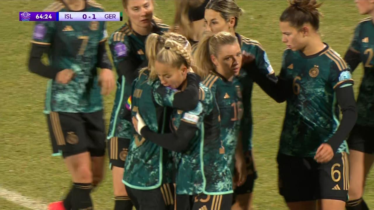 Arbeitssieg für DFBFrauen gegen Island ZDFheute