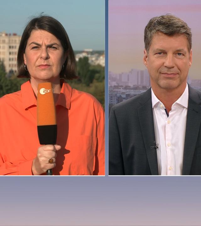 Die ZDF-Korrespondenten Anne Brühl und Armin Coerper im ZDF-Morgenmagazin