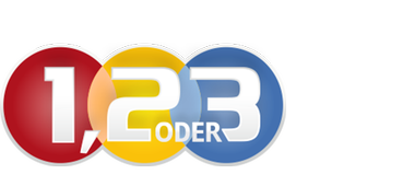 1, 2 oder 3 - Logo