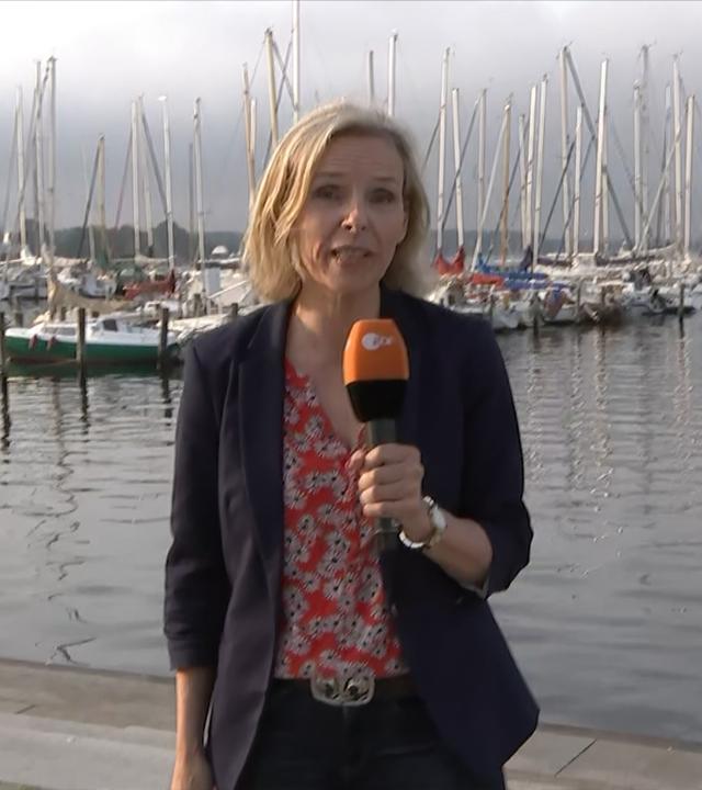 ZDF-Reporterin Susanne Seidl in Rerik