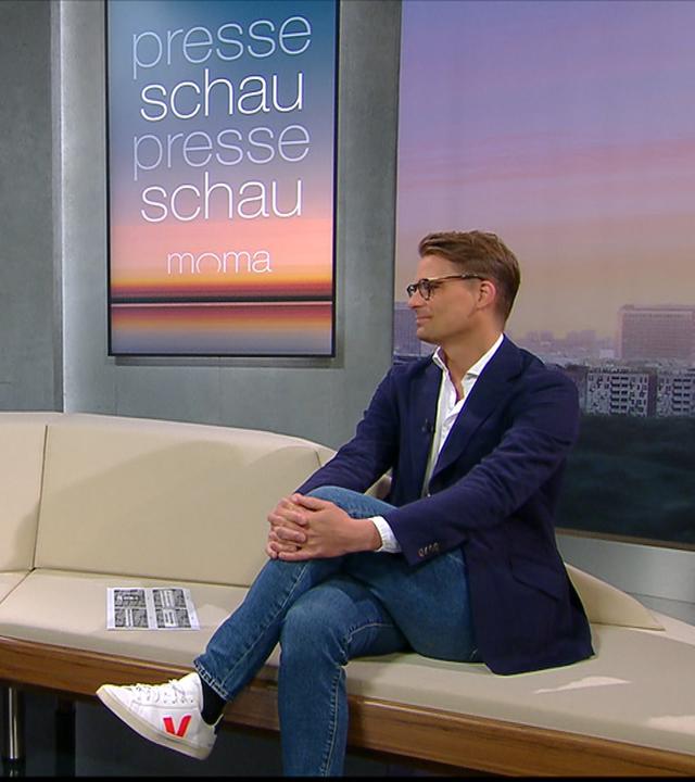 Max Haerder in der Presseschau im ZDF-Morgenmagazin