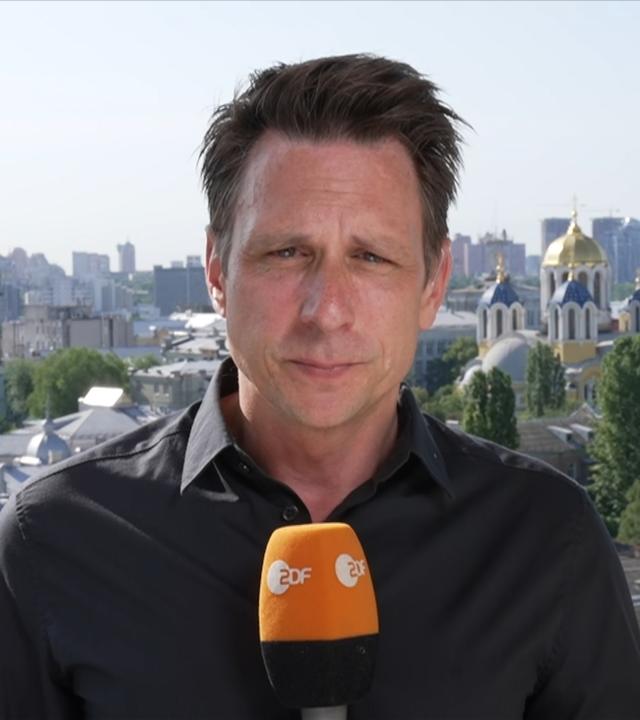 ZDF-Reporter Timm Kröger in Kiew / Ukraine