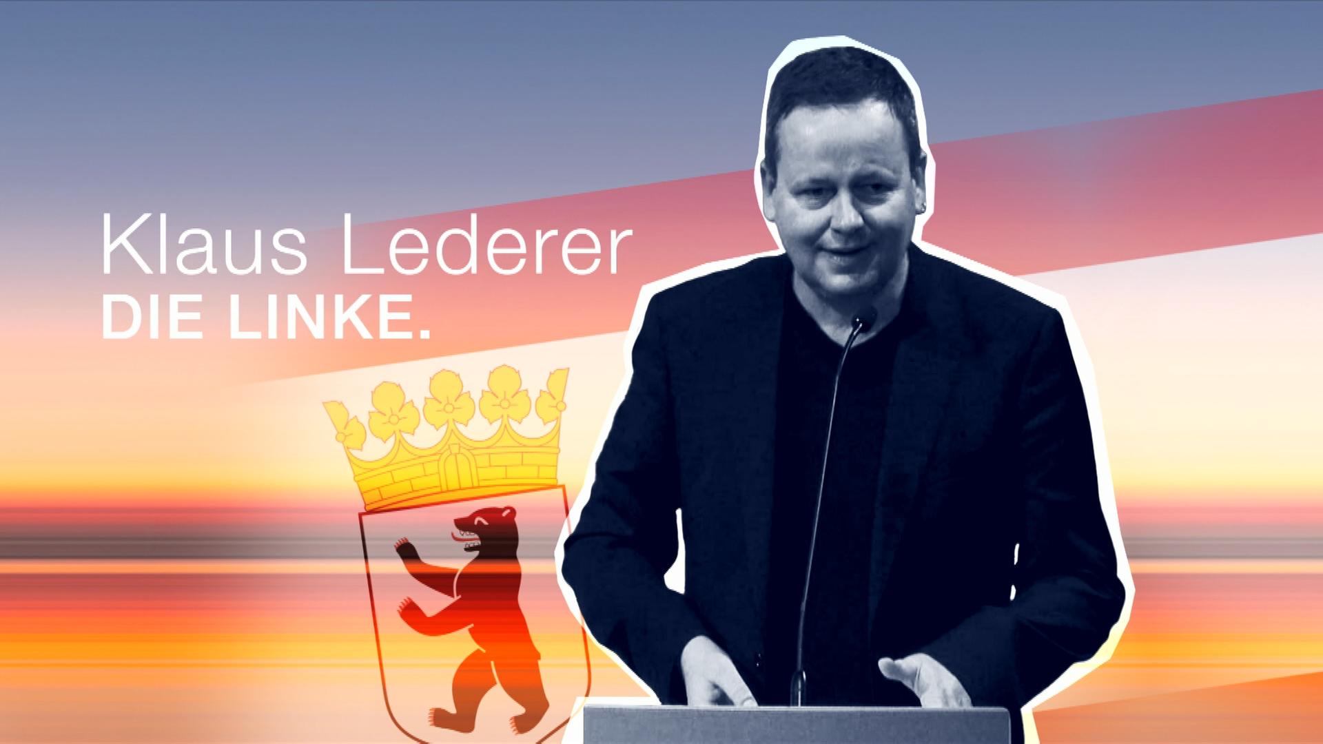 Klaus Lederer, Linke-Spitzenkandidat für Berlin
