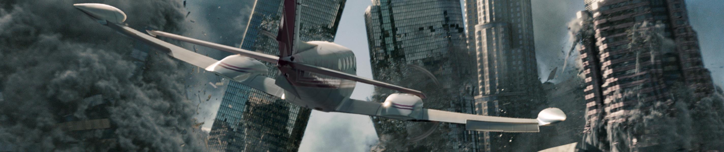 "2012": Plakatmotiv mit einem Flugzeug