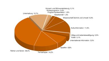 ZDF-Jahrbuch 2017: Grafik Programmkategorien ZDFneo