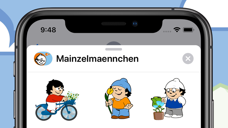 Mainzelmännchen-Sticker für iMessage