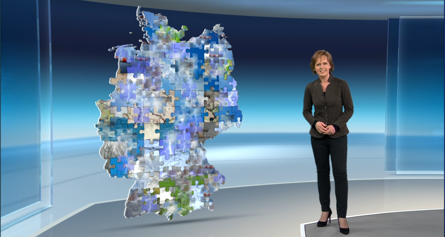 Grafik Puzzleteile, Wetter Puzzle Deutschland, Katja Horneffer 