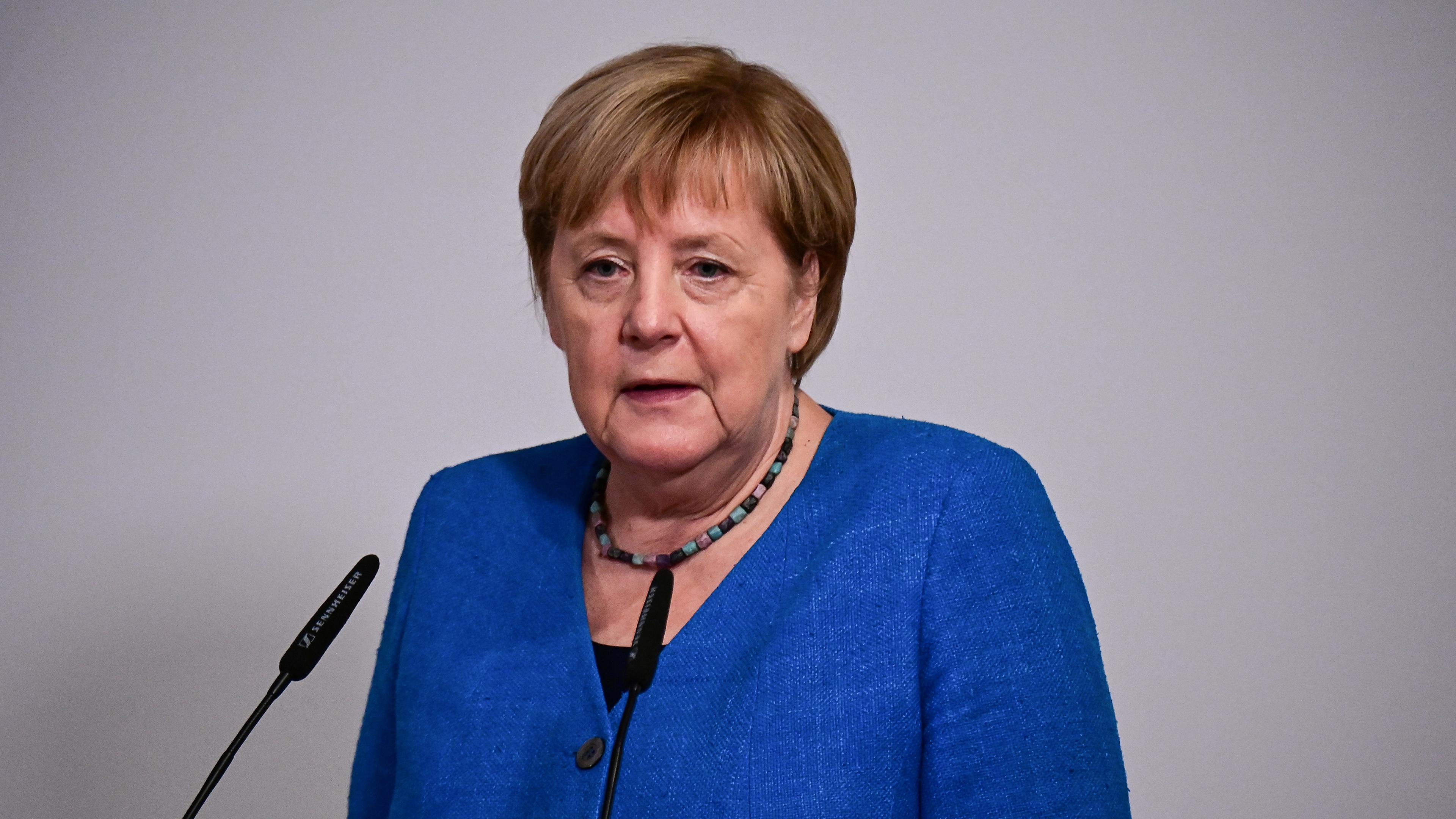 Bundeskanzlerin Merkel spricht bei Verleihung des Margot Friedländer-Preis 2021, Berlin, 20.09.2021