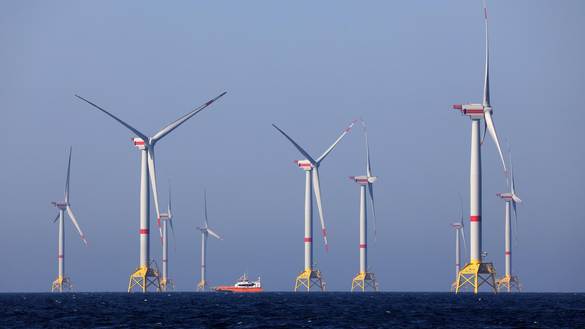 Windkraft auf See