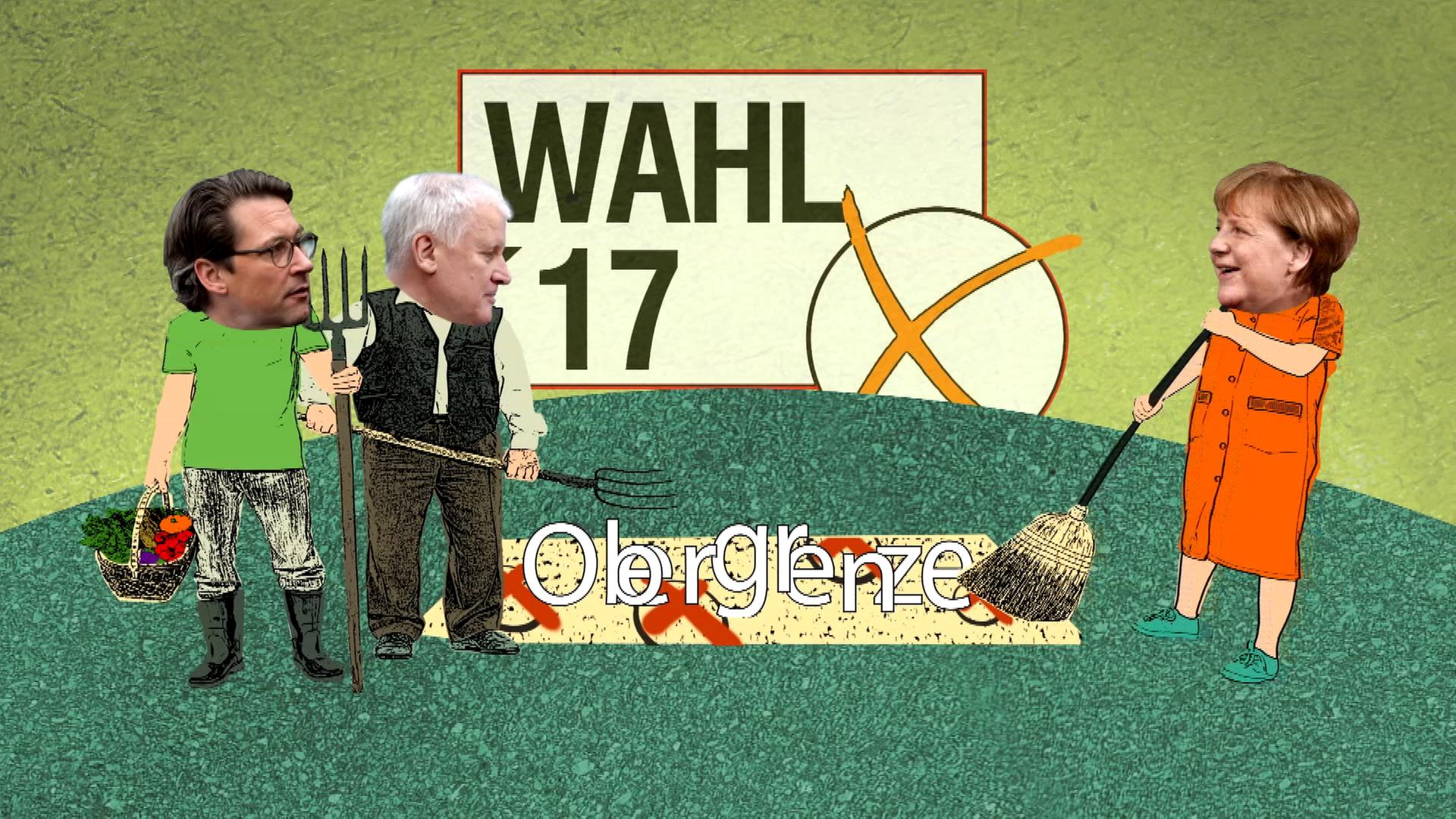 Rückspiegel-Grafik: Seehofer und Merkel begraben Obergrenze