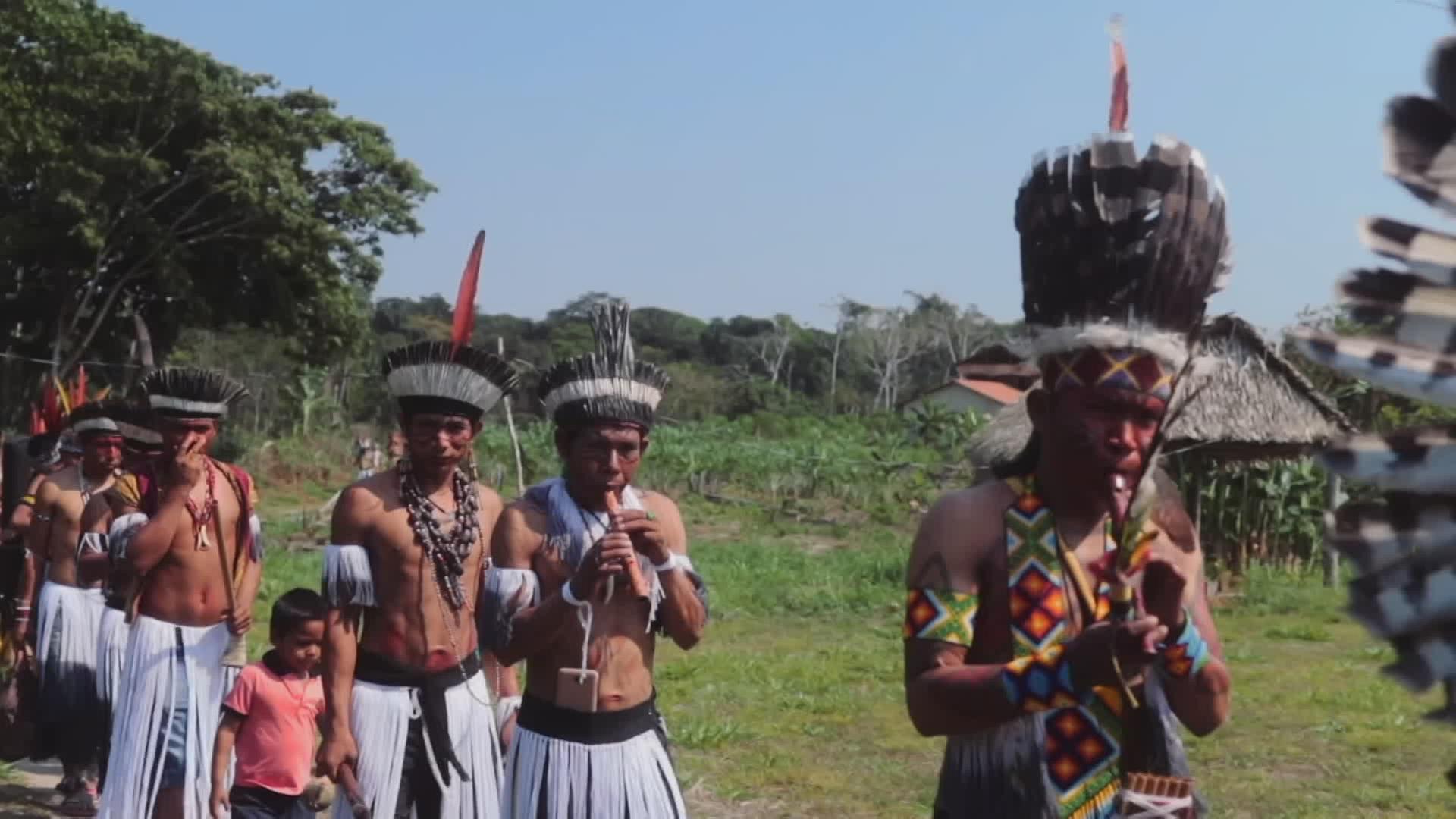 Indigenes Volk aus Brasilien
