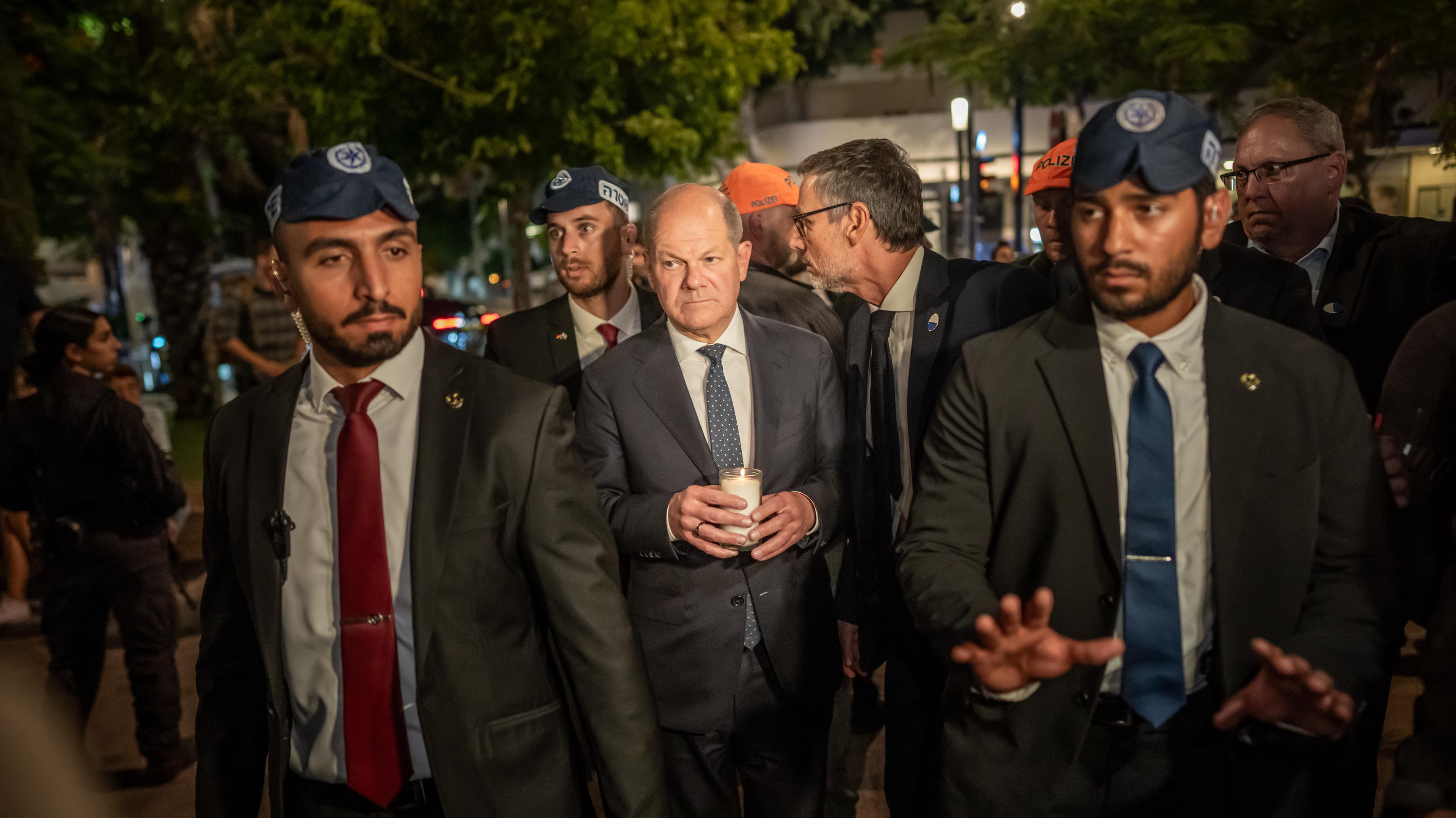 Kanzler Scholz in Israel