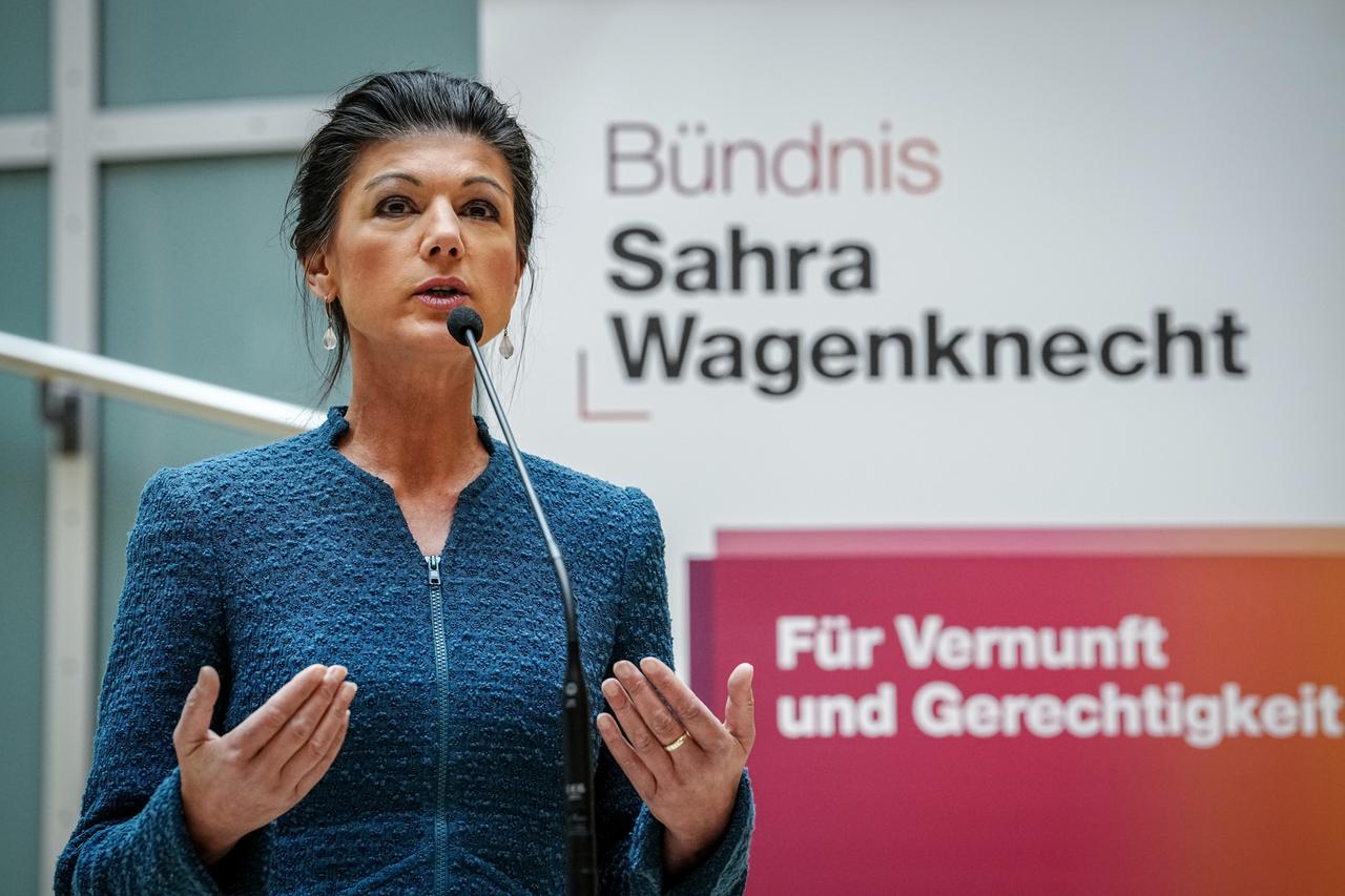 Berlin, 12.12.2023: Sahra Wagenknecht gründet im Bundestag ihr eigenes Bündnis.