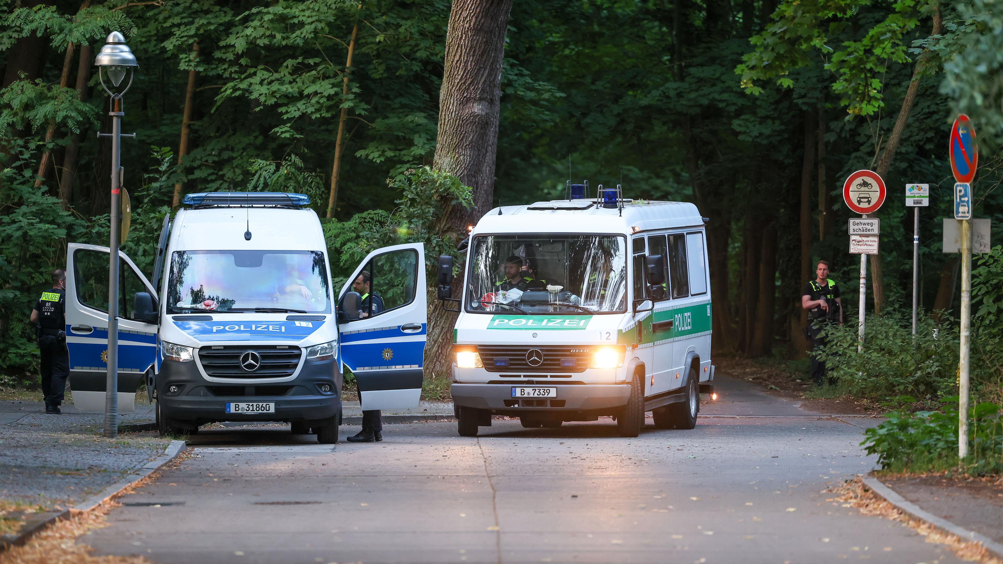 Polizeiautos in Berlin am 20.07.2023