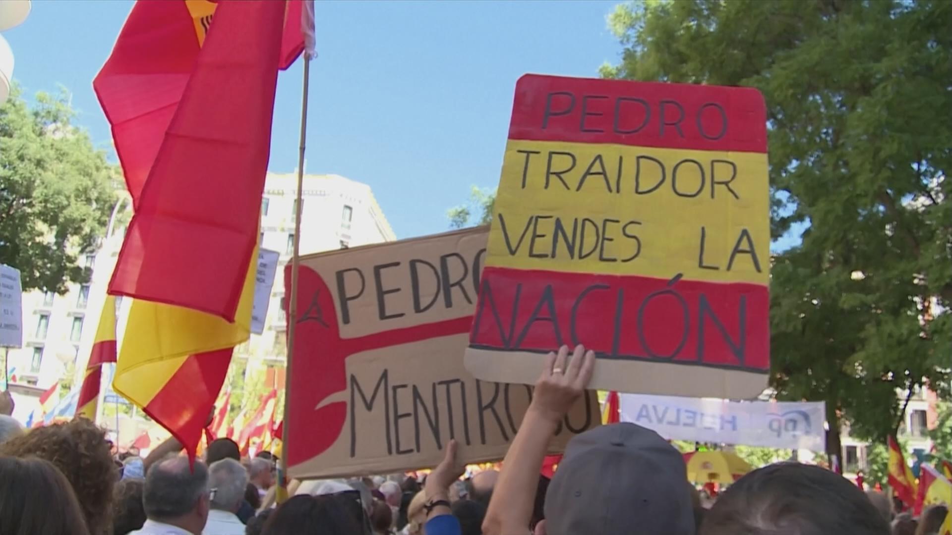Demonstrationen in Spanien.