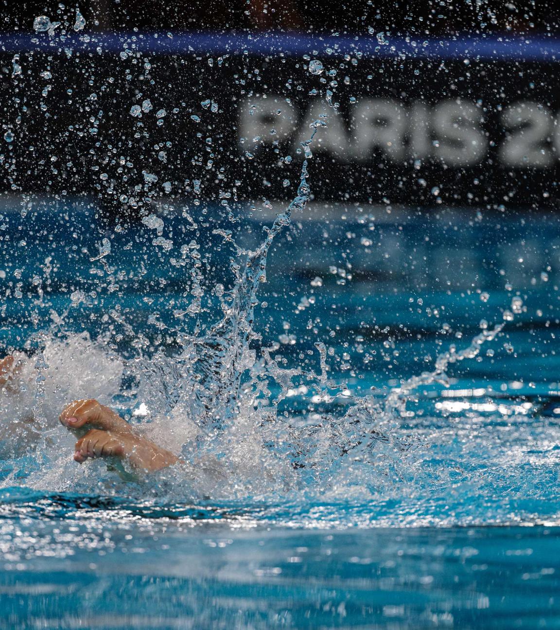 FRANCE-OLY-PARIS-2024-ARTISTIC SWIMMING-TEST EVENT