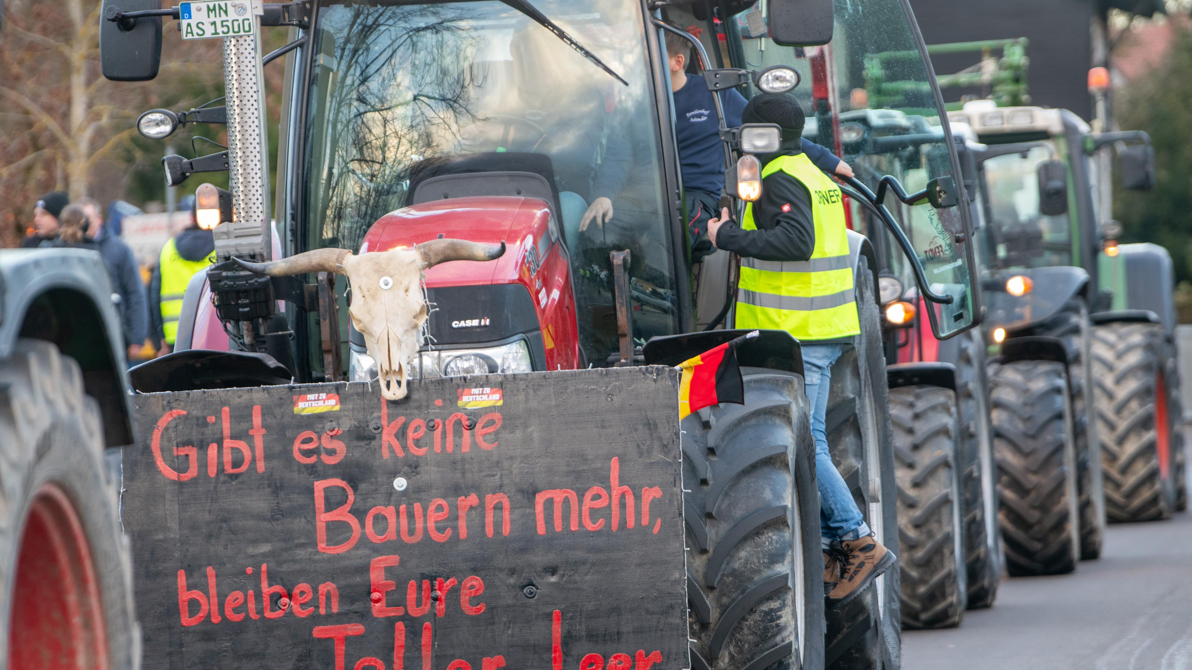 Protest der Landwirte - Günzburg