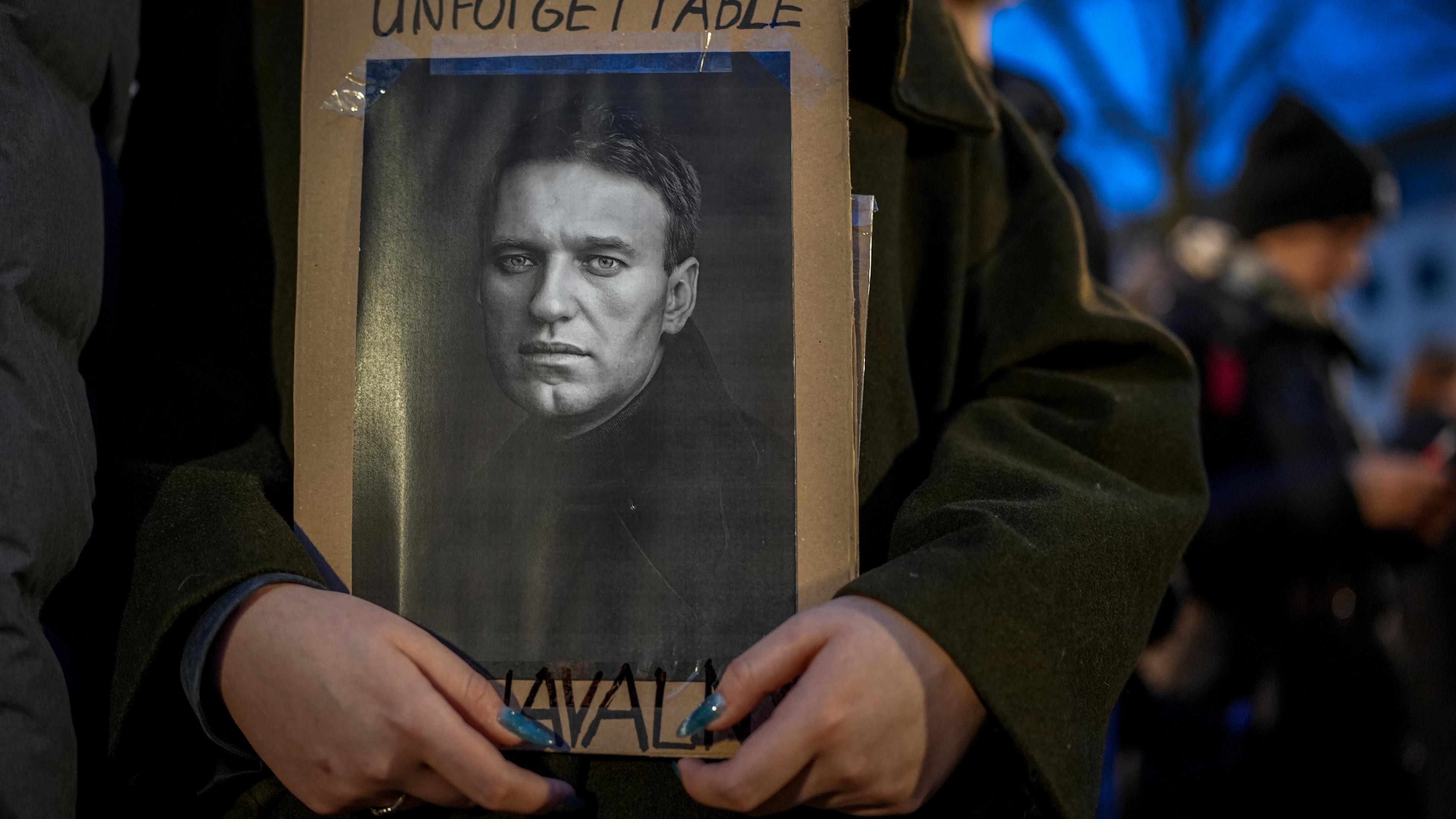 Berlin, 16.02.2024: Trauer um Alexej Nawalny.