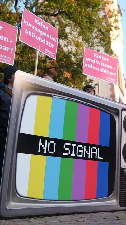 Demonstration gegen Kürzungen beim ÖRR