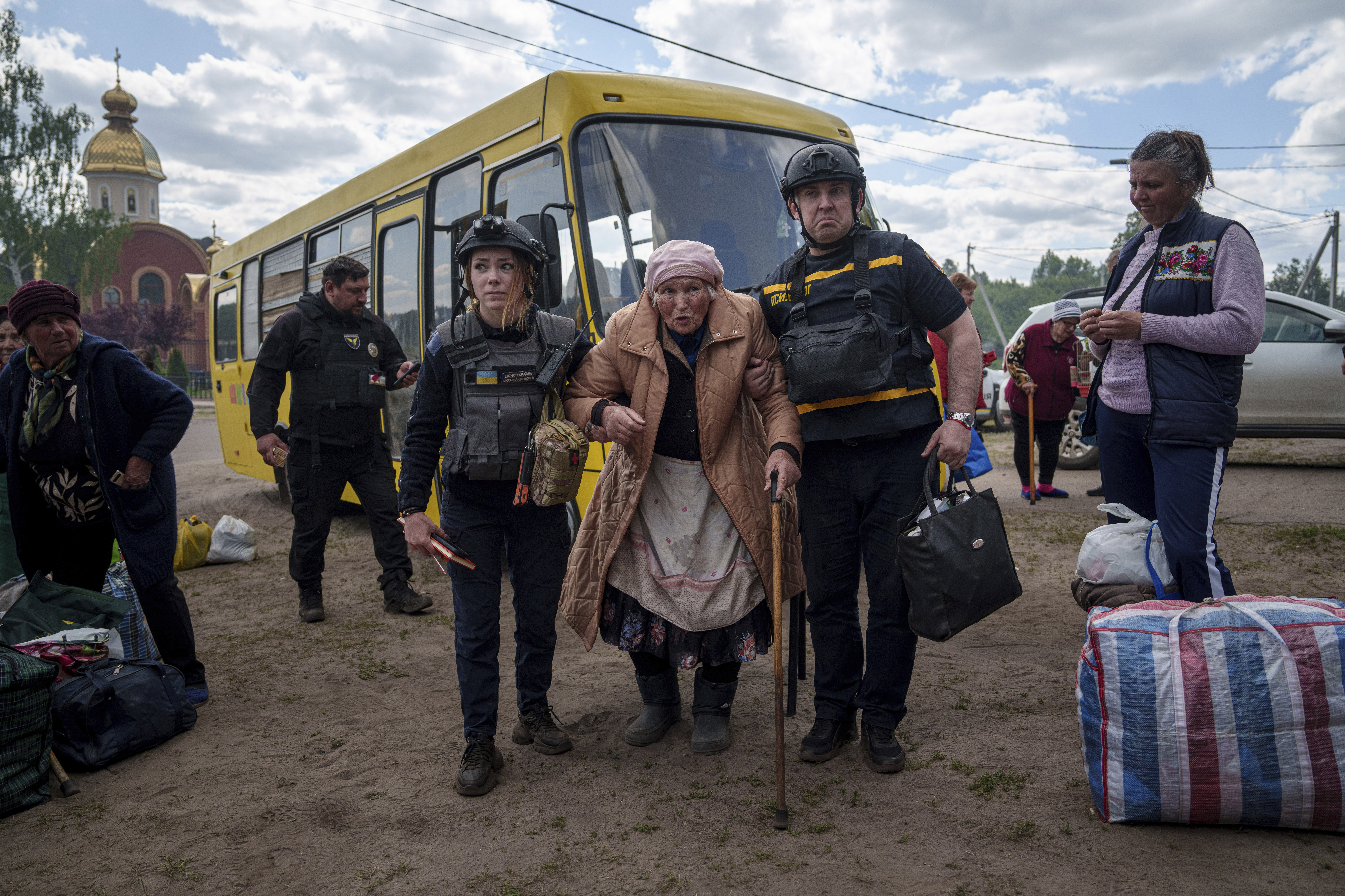 Ukraine: Flucht aus Wowtschansk