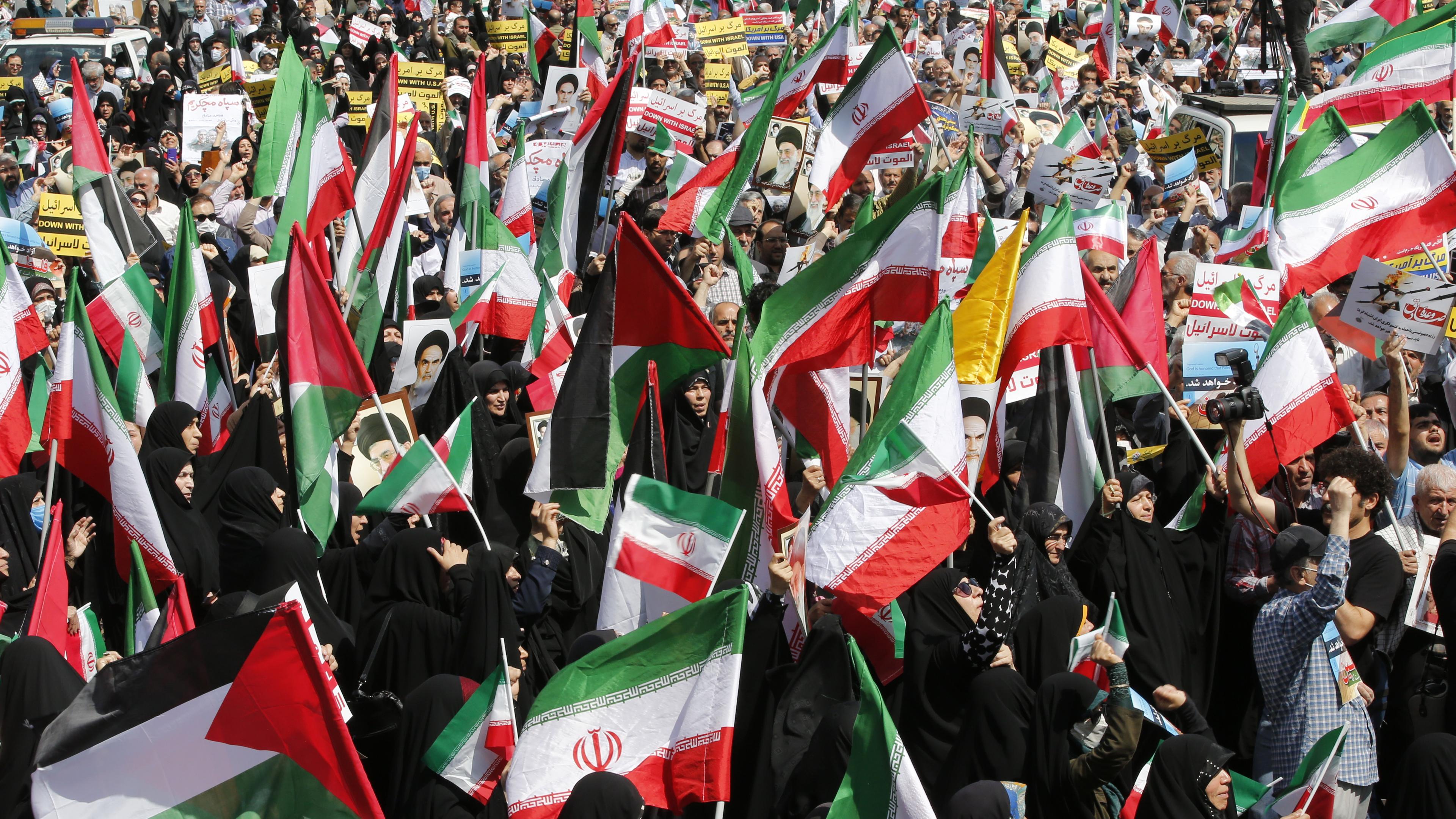 Teheran, 19.04.2024: Anti-Israel Demo in Teheran