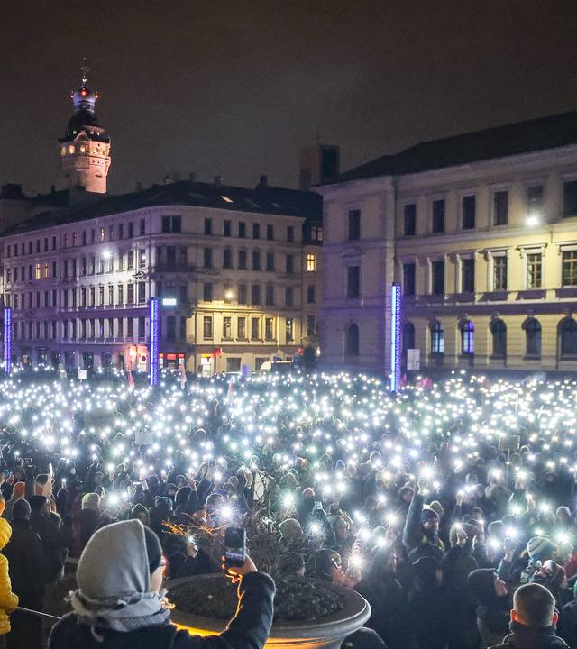 Proteste in Leipzig