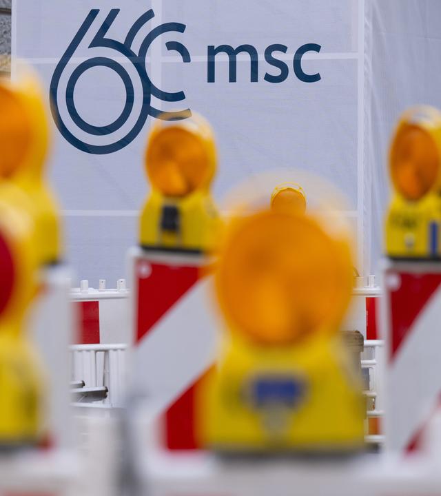 Absperrung Sicherheitskonferenz München