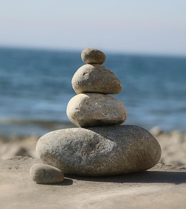 Aufeinander geschichtete Steine