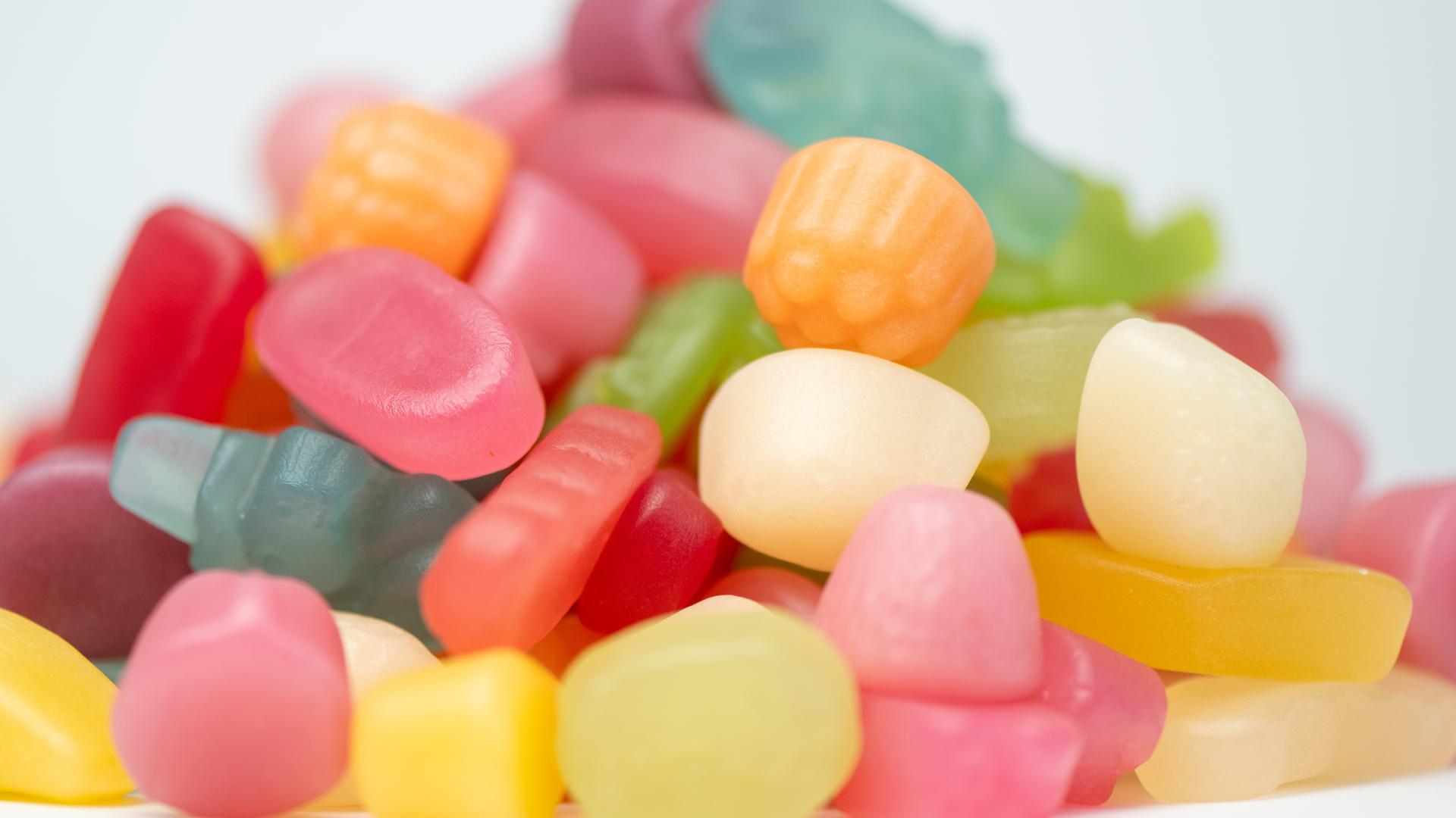 Katjes Süßigkeiten auf einem Haufen