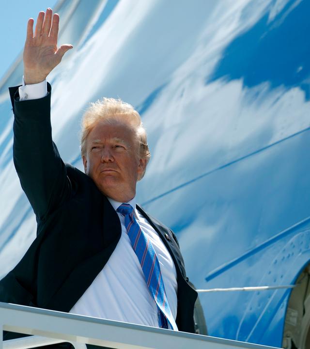 Donald Trump hebt Arm