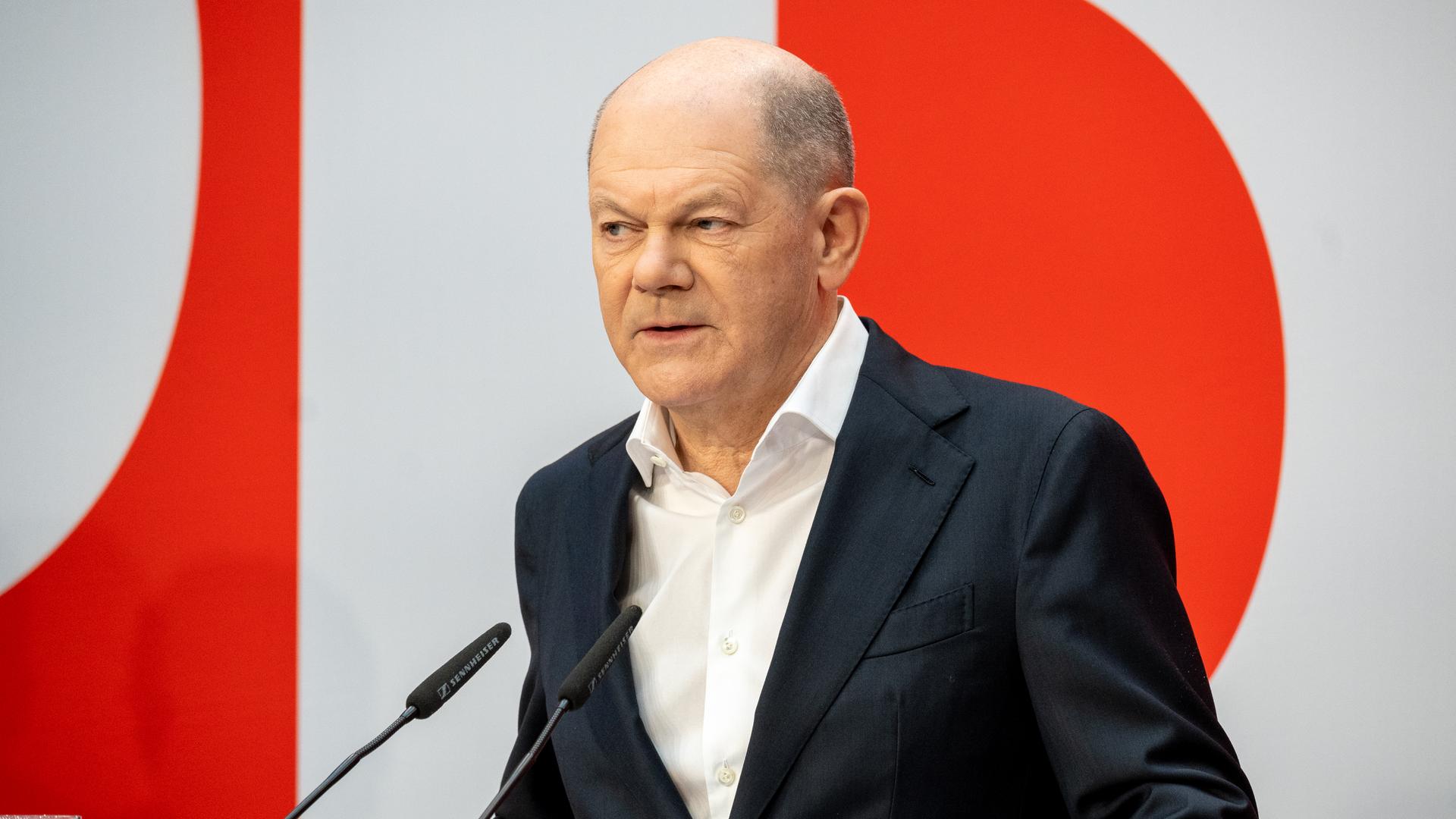 Nach der Bundestagswahl 2025: Pk der SPD im Berliner Willy-Brandt-Haus