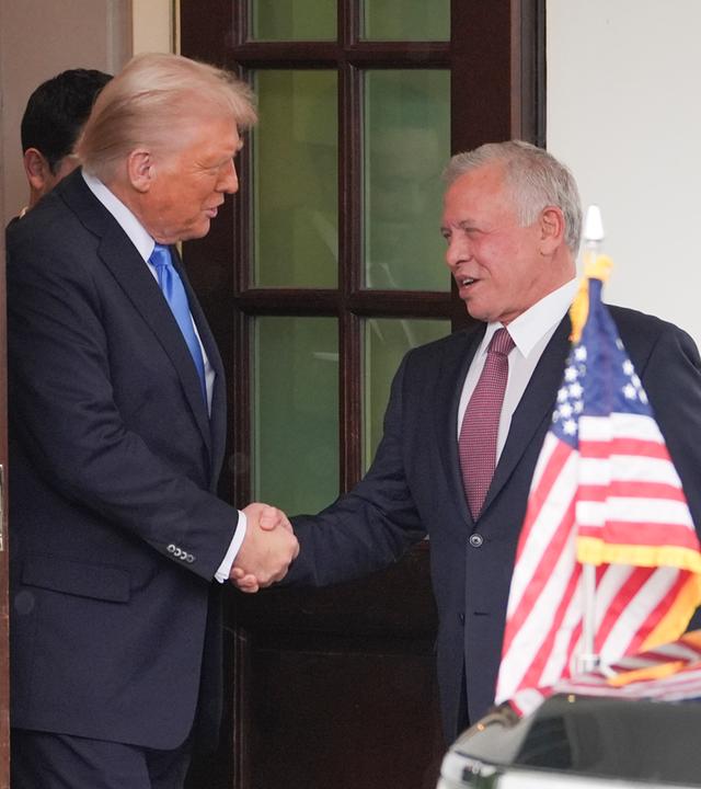 Jordan's King Abdullah II and Donald Trump