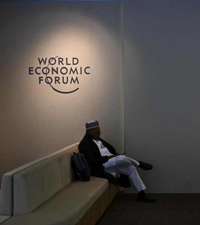 A general view of the World Economic Forum (WEF) Annual Meeting as it convenes under the theme of Collaboration for the Intelligent Age in Davos, Switzerland on January 20, 2025. The summit is expected to attract 3,000 participants, including business people, politicians, academics and representatives of non-governmental organizations from more than 130 countries.