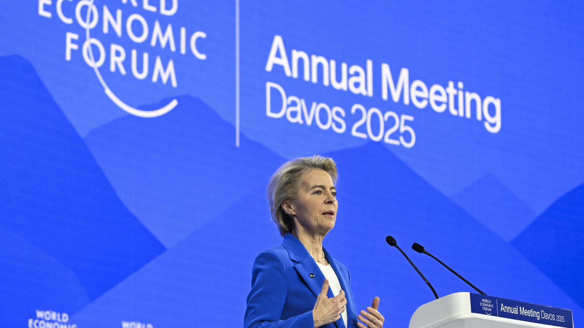 URSULA VON DER LEYEN beim Weltwirtschaftsforum in Davos