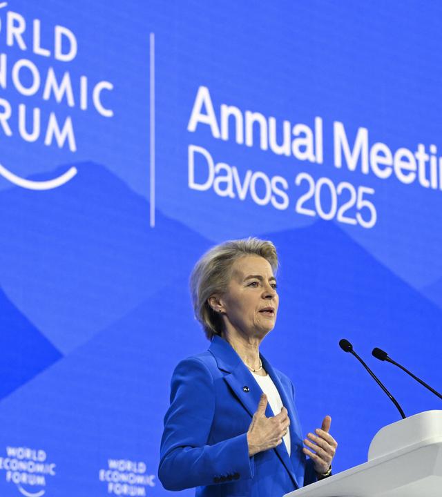 URSULA VON DER LEYEN beim Weltwirtschaftsforum in Davos