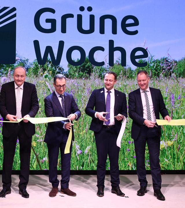 Eröffnung der Grünen Woche. Vom 17. bis 26. Januar 2025 findet in Berlin die Grüne Woche statt, die internationale Leitmesse für Ernährung, Landwirtschaft und Gartenbau