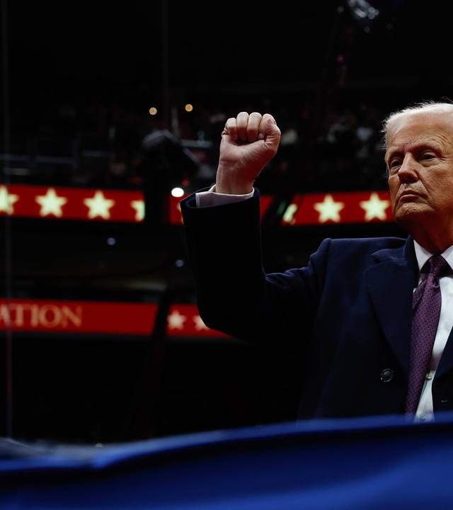 Donal Trump bei seiner Amtseinführung