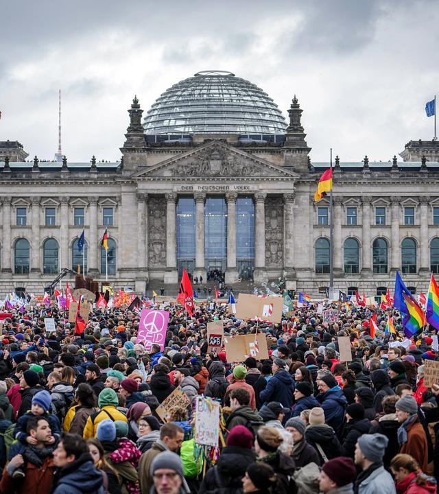 Demonstranten in Berlin
