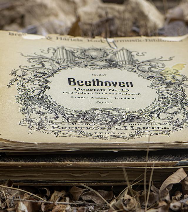 Altes Buch mit AUfschrift Beethoven