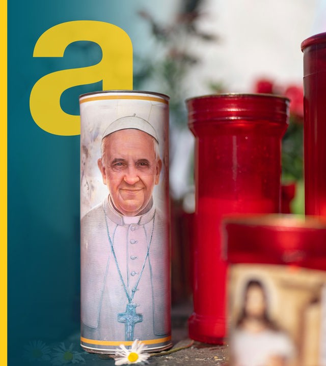 Gebetskerzen für den Papst