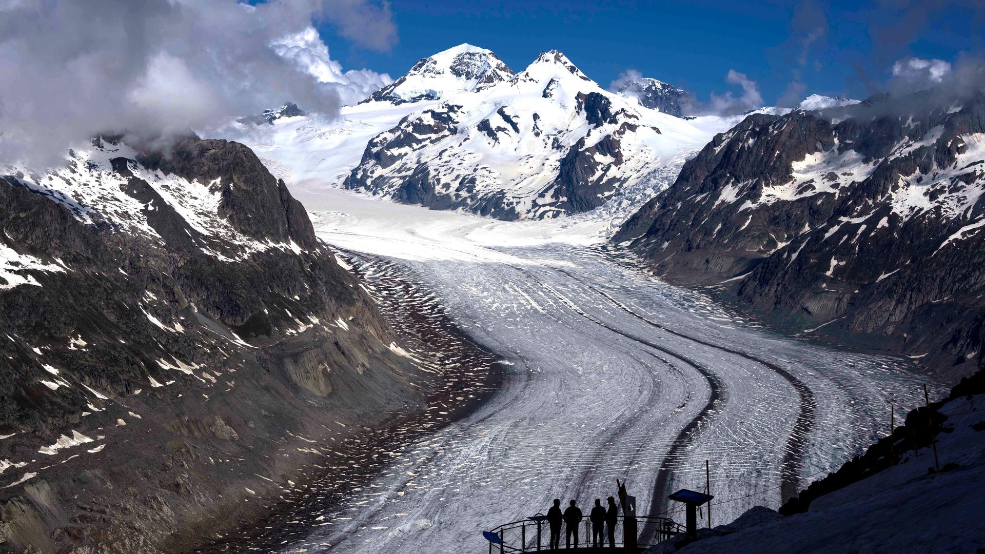 Aletsch-Gletscher in der Schweiz