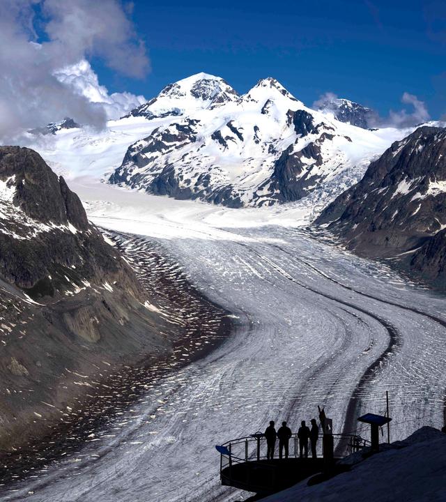 Aletsch-Gletscher in der Schweiz
