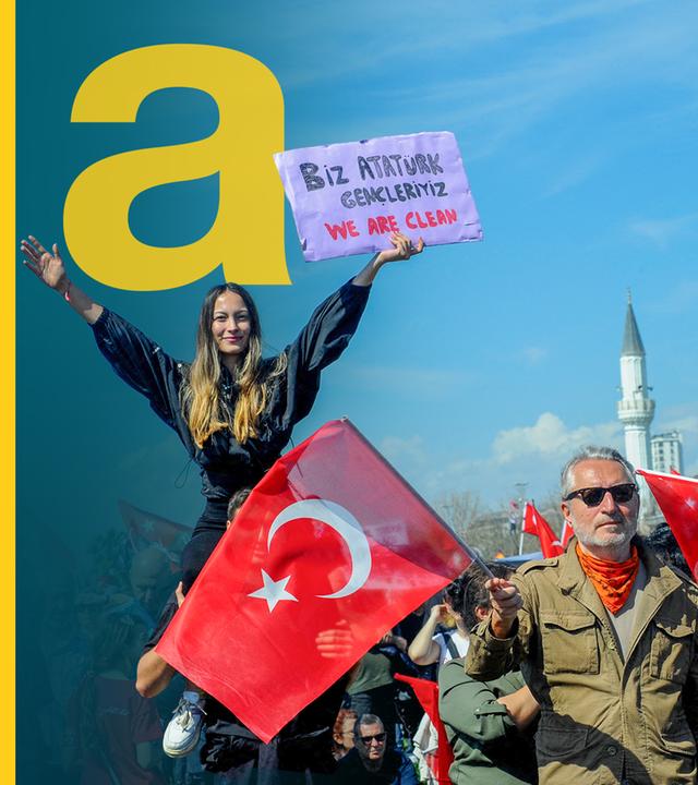 Protestkundgebung zur Unterstützung des inhaftierten istanbuler Bürgermeisters Ekrem Imamoglu