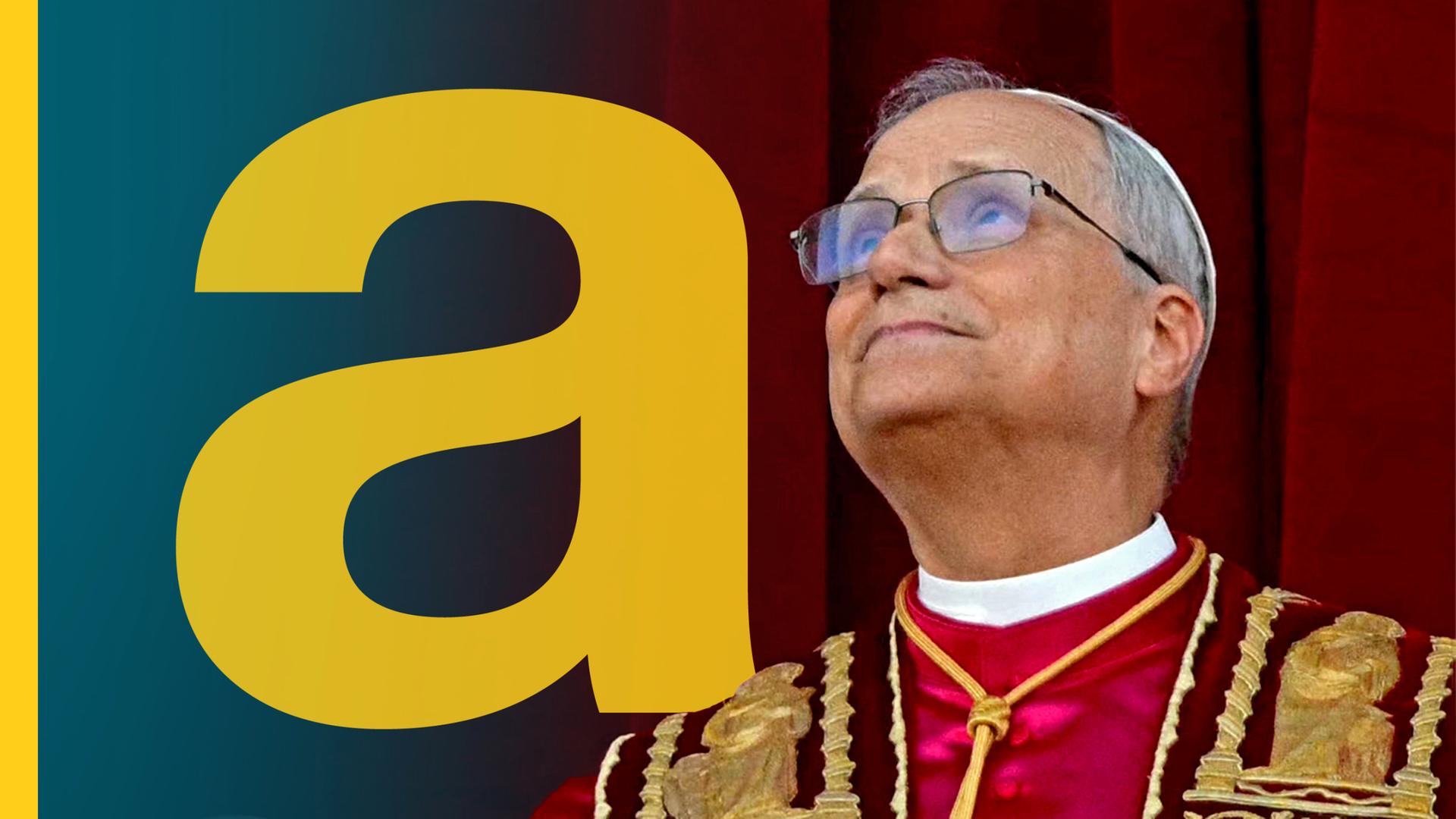 Der Papst Leo XVI. auf dem Balkon in Vatikan