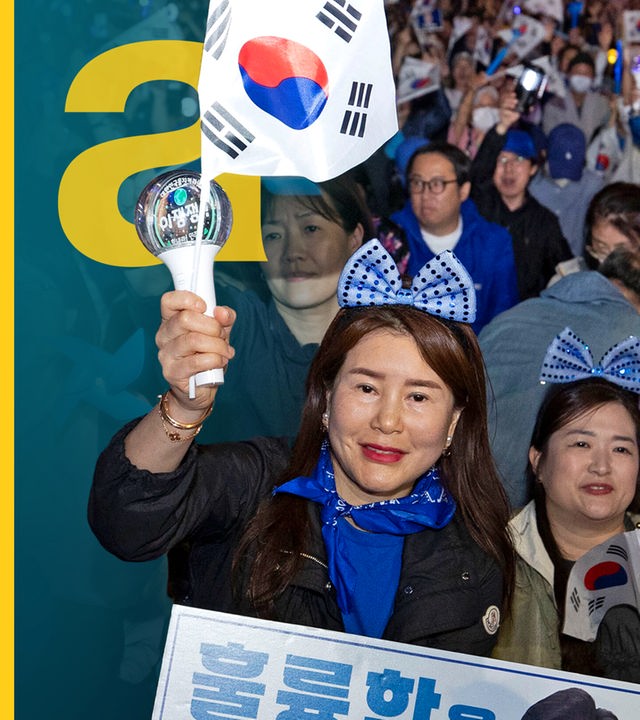 Anhänger von Jae-Myung feiern Sieg bei Präsidentschaftswahl in Südkorea