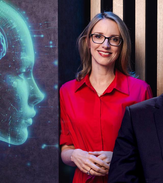 Alena Buyx spricht im NANO Talk mit dem KI-Forscher Björn Ommer über die Grundlagen und die Möglichkeiten generativer KI